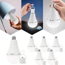 6 Pack 15W Rechargeable Emergency Light Bulb Power Outage Battery Operated