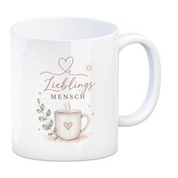 Kaffeebecher Lieblingsmensch - Tasse Mit Herzmotiv Kaffeetasse Mit Spruch: