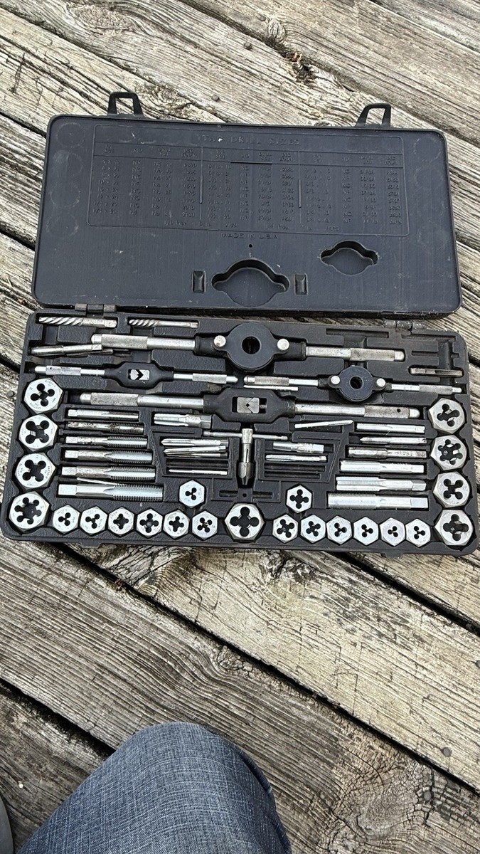 VIntage Craftsman Kromedge 59 Piece Tap & Die Set 9-52151 Made in