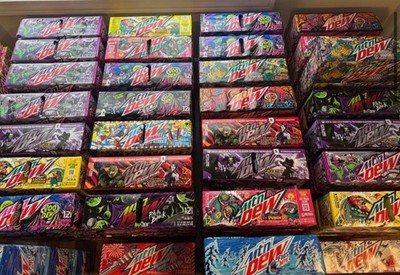 Mountain Dew Rare/Discontinued 12oz Cans Lot Of 12