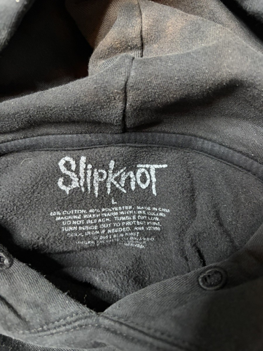 Slipknot Black 20th Anniversary Iowa Album Band Hoodie L Heavy