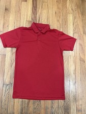 Nautica School Uniform Red Polo Shirt L/G 14/16