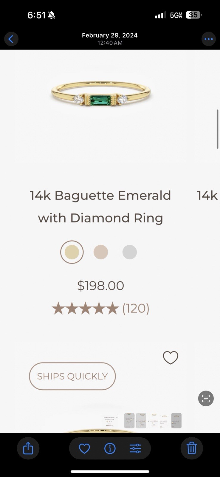 Ferko Diamond Ring Stack - image 2