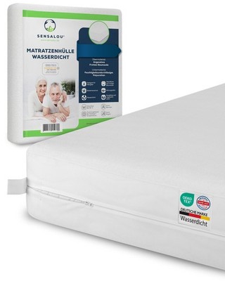 Sensalou Matratzenbezug wasserdicht mit Reissverschluss Inkontinenz Allergiker
