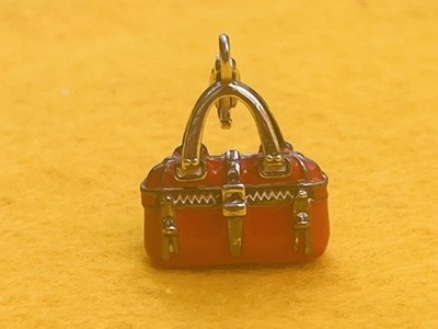 Thomas Sabo Silver & Red Enamel Handbag Charm