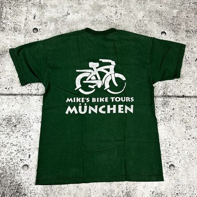 Vintage Bicycle Shirt Mike Bike Tours Muchen Size Medium 