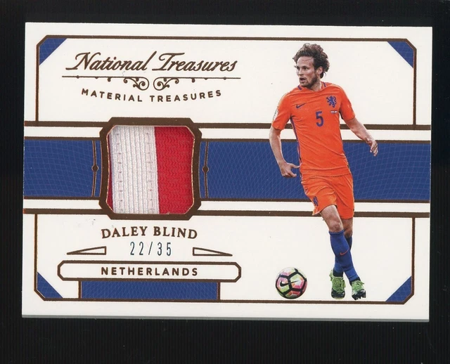 2018 Panini National Treasures Soccer Daley Blind Material Patch Bronze 22/35