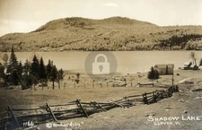 Shadow Lake, Glover VT Vermont 1 RPPC Photo Postcard COPY