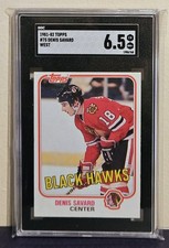Denis Savard 1981 Topps RC Rookie Card 75 PSA SGC 6.5 EX NM+. rookie card picture