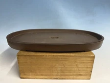 Unknown Japanese Tokoname Bonsai Tree Pot 18 1/8” Big Oval