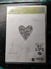 Stampin' Up BEST OF LOVE Stamp Set of 6 132987 Love Lips Heart I Love You