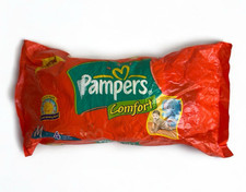 Vintage 2005 Pampers Comfort Diapers Philippines Sealed Rare Plastic Backed 4pk