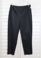 TALBOTS NWT Vintage Solid Black Cotton Blend Stretch Dress Pants Size 16