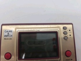 Nintendo Game & Watch CHEF FP-24 Vintage Japan 1981 Missing Battery Cover *Works