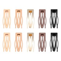 Haarspangen Metall 10 StüCk 5Cm Doppelgriff Clips FüR Damen MäDchen Basteln Diy