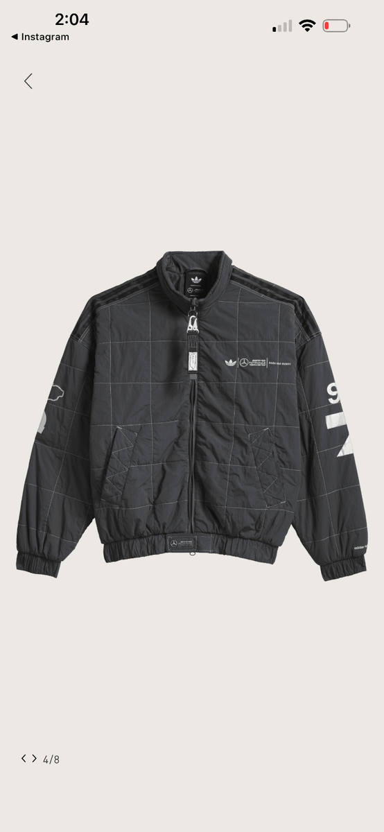 Adidas para Bad Bunny x Mercedes-AMG F1 Racing Jacket Grey L | eBay