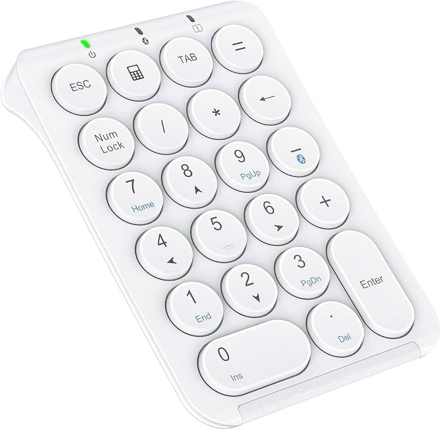 iClever KP08 Wireless Numeric Keypad 22 Keys Number Pad Portable Number Keyboard