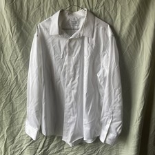 calvin klein White Slim Fit Button Down Shirt Long Sleeve