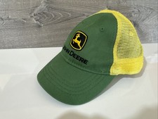 John Deere Hat Toddler Snapback Mesh Green And Yellow-Yellow Black Embroidery