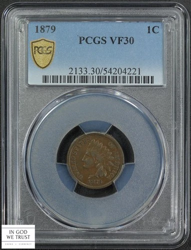 1879 Indian Head Copper Cent 1C PCGS VF 30
