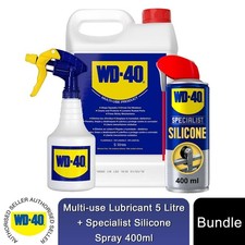 WD-40 Specialist Silicone 400ml + Multi-Use Lubricant 5L 10.10 per litre