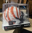 Jamarr Chase Signed Cincinnati Bengals Lunar Eclipse Mini Helmet (BAS)