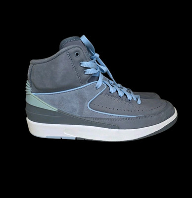 Air Jordan 2 Retro Cool Grey (Women's) Shoes Sneakers Baby Blue Size 10