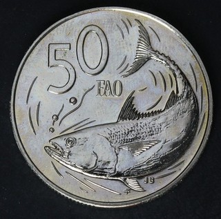 COOK ISLANDS 50 Cents 1979 Copper/Nickel Elizabeth II. F.A.O. 3985