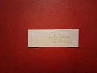 WW2 RAF BATTLE OF BRITAIN HURRICANE PILOT   PENCIL  SIGNED CARD