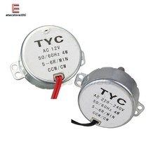 TYC-50 AC 12V/220V 5/6RPM 50/60Hz 4W CW/CCW Motore Sincrono per Microonde NUOVO