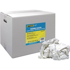Recycled White Knits Wiping Cloths,20-lb. Box