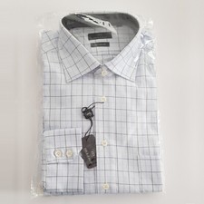 Original Mijas men's business shirt New Kent long sleeve light blue regular size 43