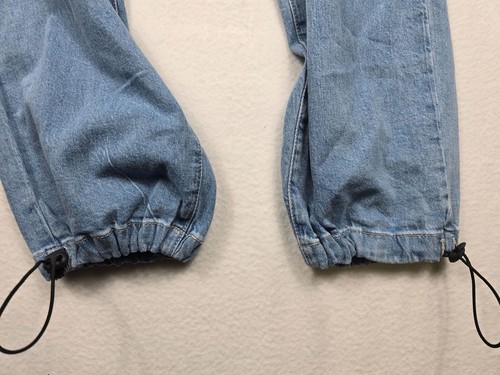 Forever 21 High Waist Premium Light Wash Denim Jogger Pants Size Large - Picture 2 of 7