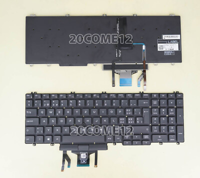 For DELL Precision 3550 3551 2020 Keyboard Swiss Tastatur Backlit