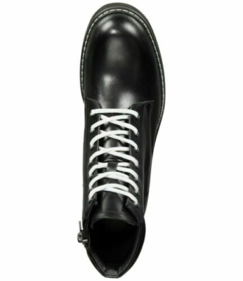 NEW INC International Concepts Leather Mens Ivan Lace Up Boots, Size 7, Black Men main image 2