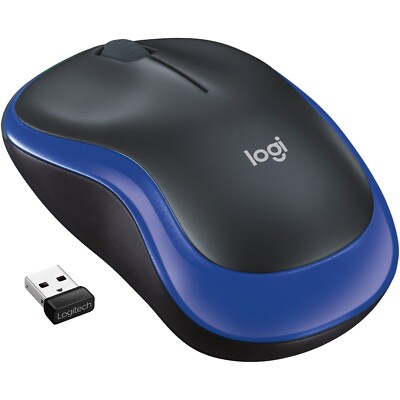 Logitech M185 Kabellose Maus blau