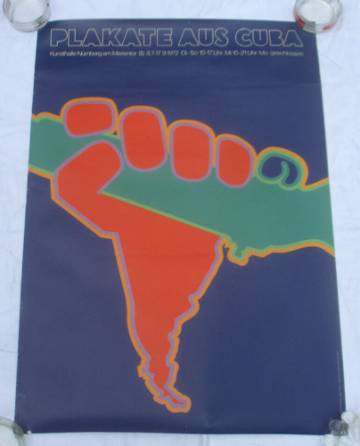 Kunstplakat Poster „Plakate aus 1Cuba – Kunsthalle Nürnberg“ ~ 1972 - Bild 1 von 5