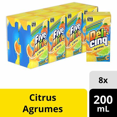 3 X 8 pack of Five Alive Citrus Juice Boxes 200ml Each | eBay