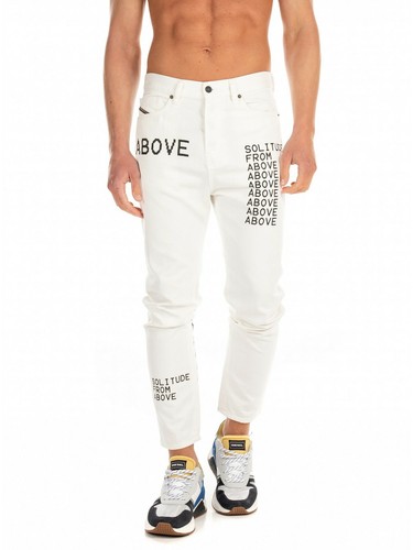 Diesel D-Vider-SP2 Men's White Printed Jeans W27 L32 Authentic New RRP£250  | eBay