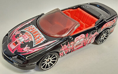 1995 Mattel Hot Wheels 1985 Franken Berry Black Camaro Convertible