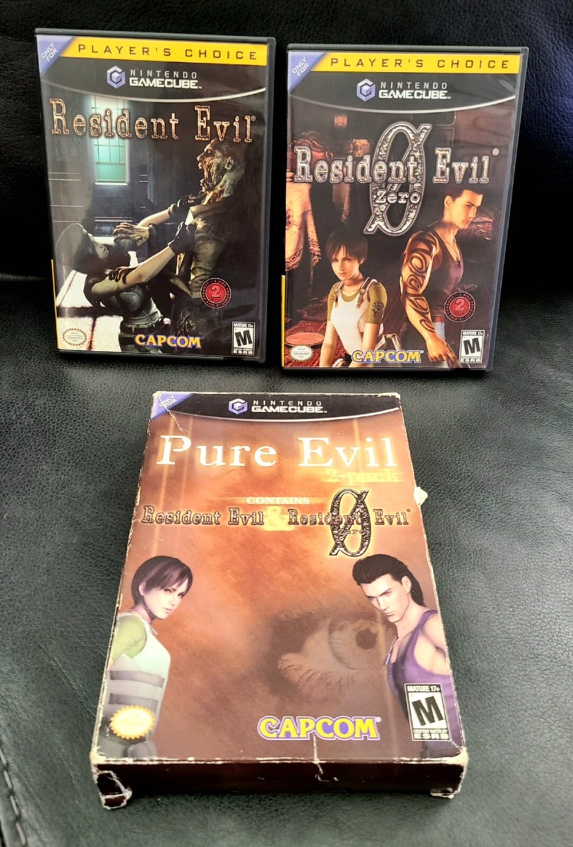 Pure Evil 2-Pack Nintendo GameCube Includes Resident Evil RE0 COMPLETE  Big Box