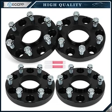 4 Pcs 1" 6x5.5 Hub Centric Wheel Spacers For Chevy Silverado 1500 Sierra 1500