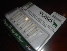 NEW - Graph Tech TUSQ Presentation Bridge Pins, White With No Dot, PP-4000-00