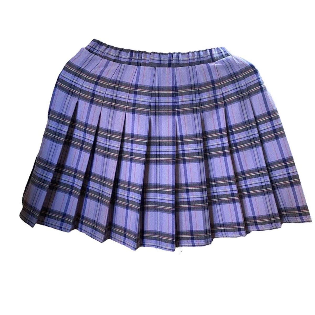 Wild Fable Purple Plaid pleated skirt size XS