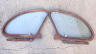 <!--F#f_0-->1940 Chevy 4dr Sedan QUARTER WINDOW MOLDINGS / GLASS SLIDERS Original GM pair<!--F/-->