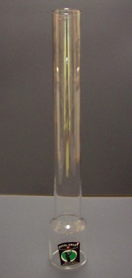 1 7/16'' X 9'' OIL KEROSENE CLEAR GLASS CHIMNEY SHADE #8 KOSMOS CLEAR NEW 57905JB