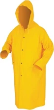 River City Garments, Rainwear 49" Hooded Coat with Snaps. 2XL XXL