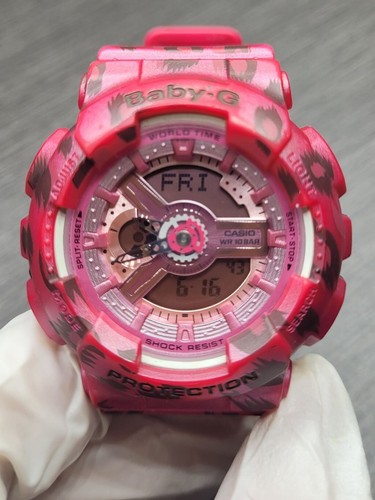 Casio Baby G BA 110LP 4 Pink Leopard Watch Module 5338 eBay