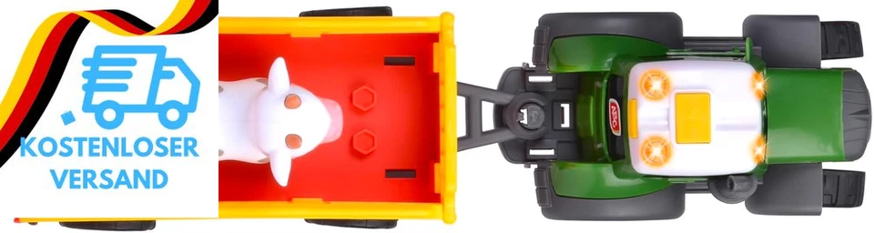 Dickie Toys ABC Bauernhof-Traktor Fendti Ab 1 Jahr (30 Cm) - Fendt Trecker Mit B - Bild 4 von 4