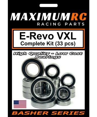 FastEddy Bearings Kit For Traxxas 1/16 Mini E-Revo - Sealed Replacement Bearings Set